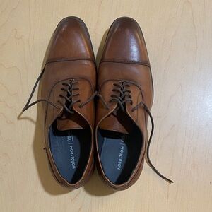 Nordstrom Men’s Cognac Brown Leather Cap-Toe Oxfords